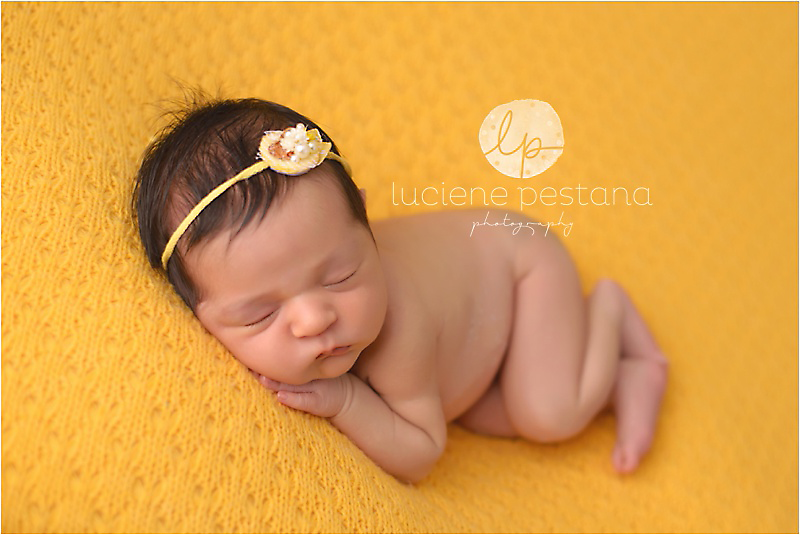 Yellow, Pink and Browns Newborn Session I Luciene Pestana Photography