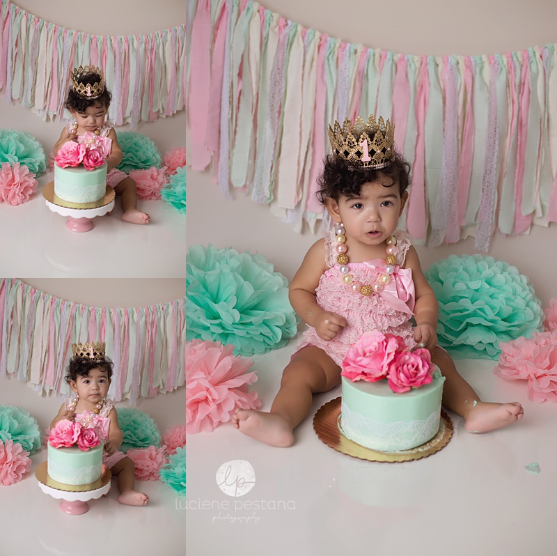 Boho Chic Cake Smash Session | Luciene Pestana Photography | Rocky Hill, CT Baby Photographer